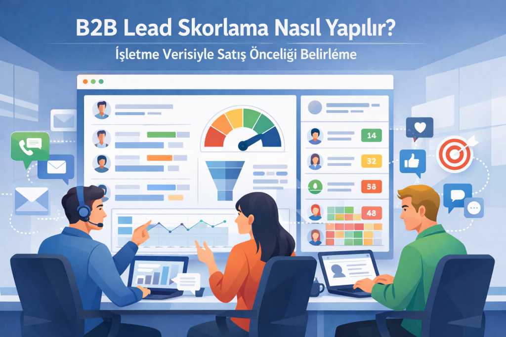 B2B Lead Skorlama Nasıl Yapılır? İşletme Verisiyle Satış Önceliği Belirleme