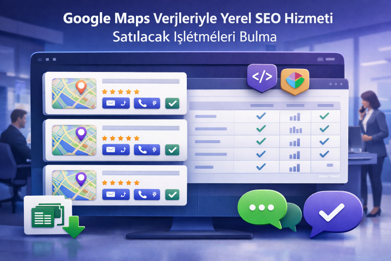 Google Maps Verileriyle Yerel SEO Hizmeti Satılacak İşletmeleri Bulma